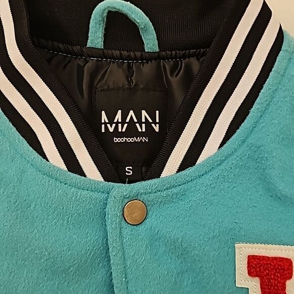 BOOHOOMAN COLLAB VARSITY JACKET size small - Picture 6 of 9